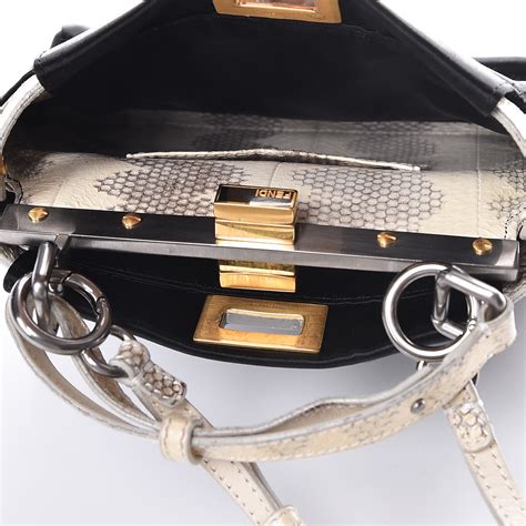 fendi peekaboo replica handbags|fendi peekaboo snakeskin.